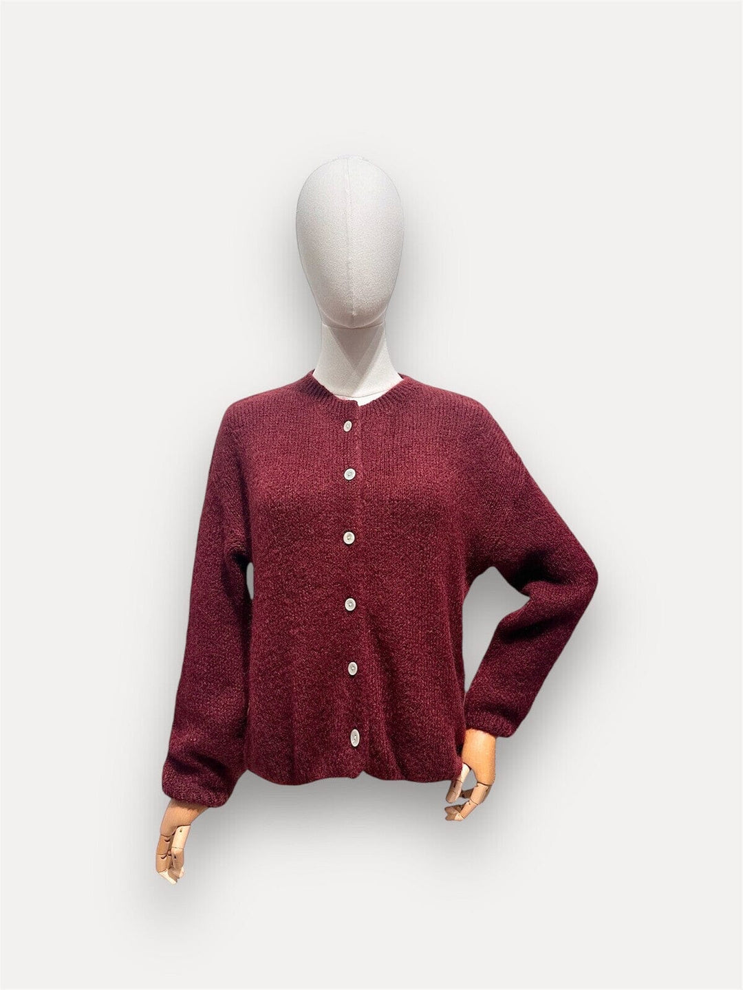 A-bee - Soft Cardigan 657 2 - Burgundy