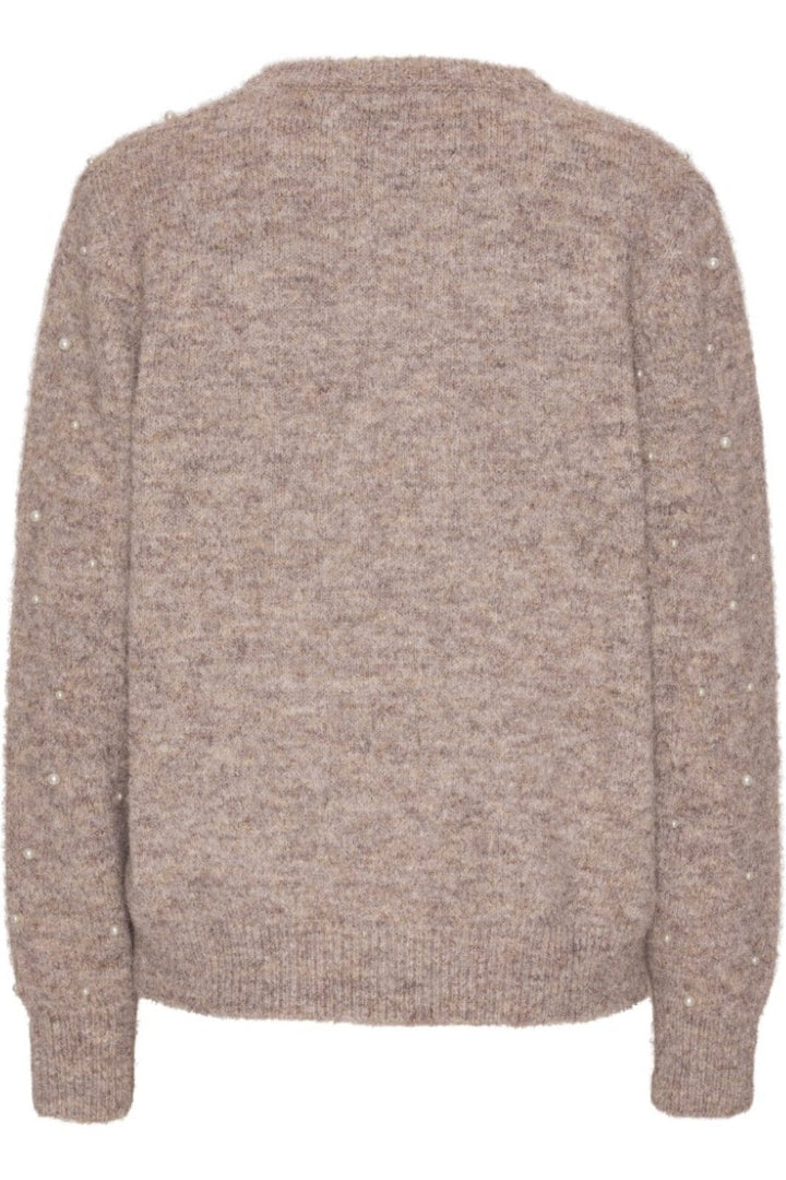 A-VIEW - Angel Knit Pullover - 118 Light Brown Strikbluser 