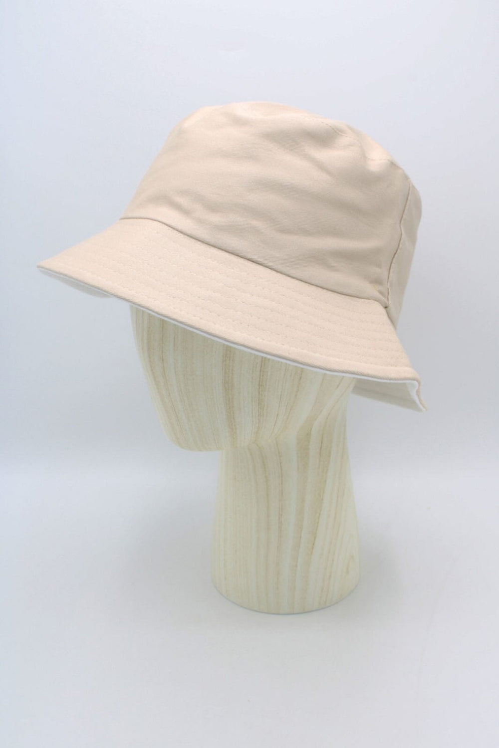 Anobel Copenhagen - Reversible Two-Tone Cotton Bucket Hat 12577 - Beige Hatte 