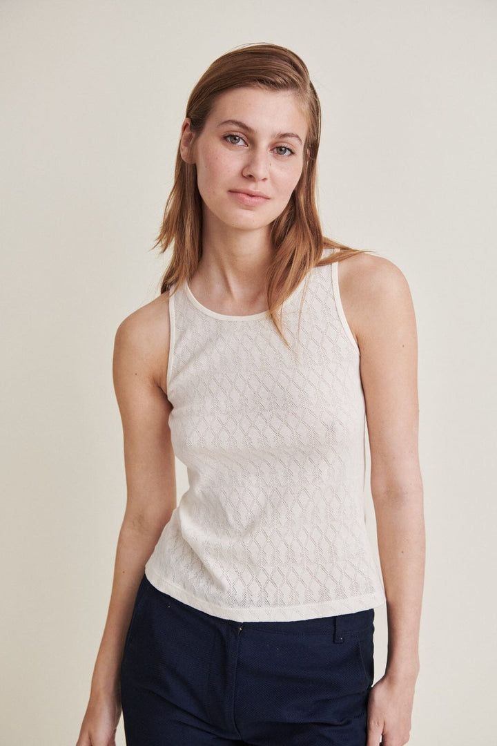 Basic Apparel - Ana Tank Gots - 600 White Swan Toppe 