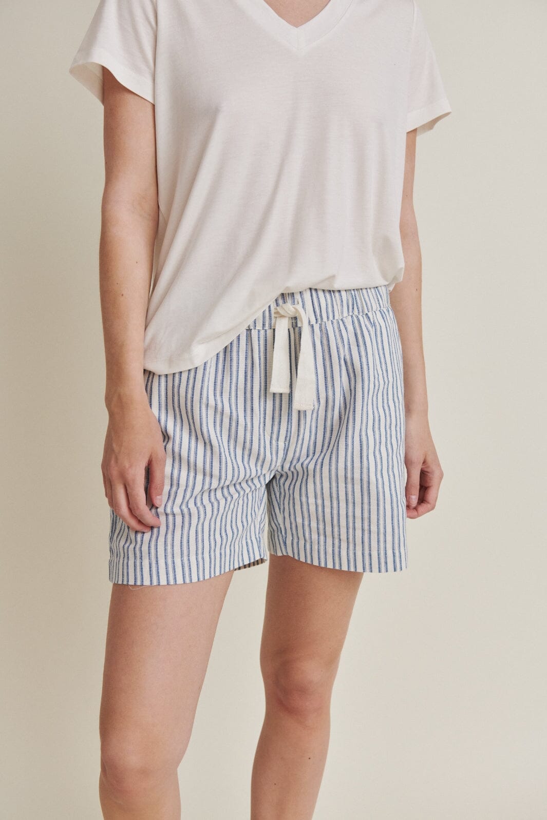 Basic Apparel - Trudie Shorts - 688 Birch / Classic Blue Shorts 