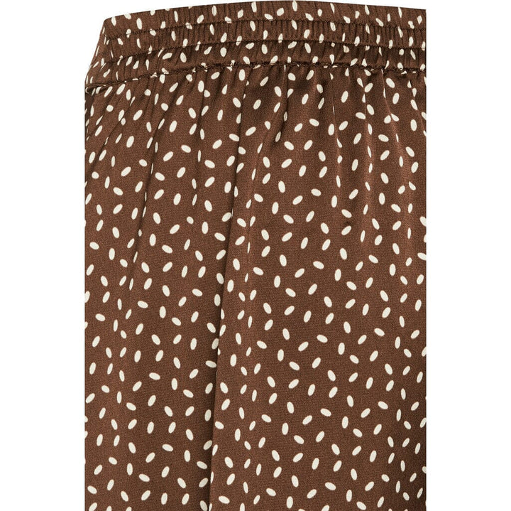 Bruuns Bazaar - AcaciaBBAmattas skirt - Brown/cream dot print Nederdele 