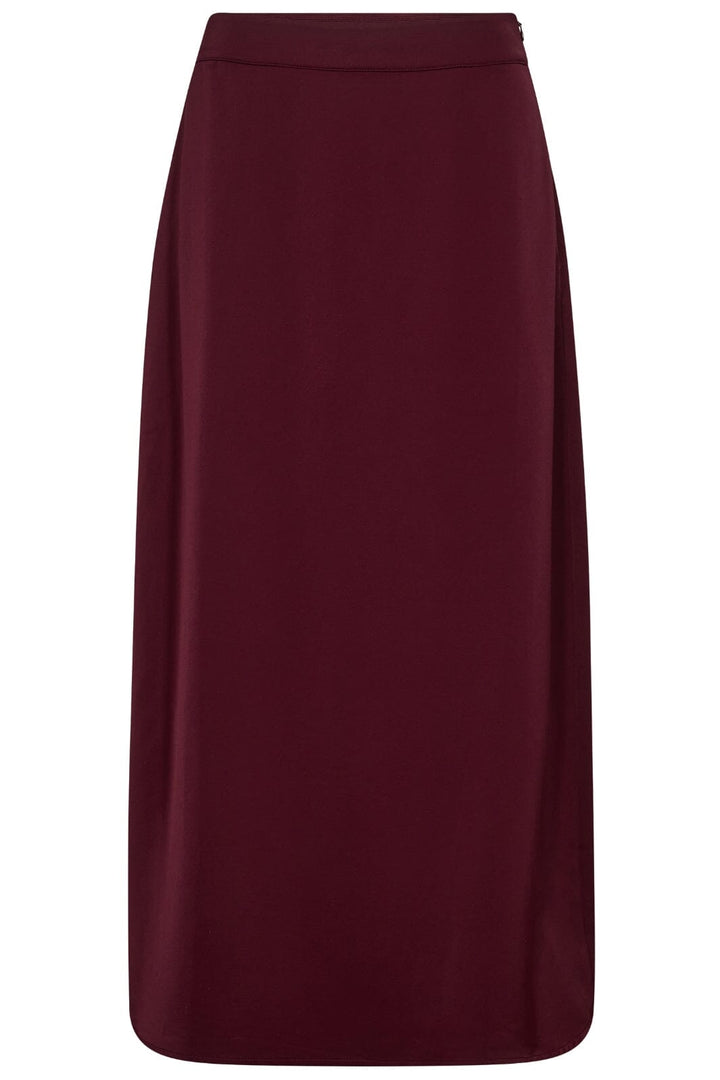 Co´Couture - Adnacc Sateen Skirt 34164 - 186 - Burgundy