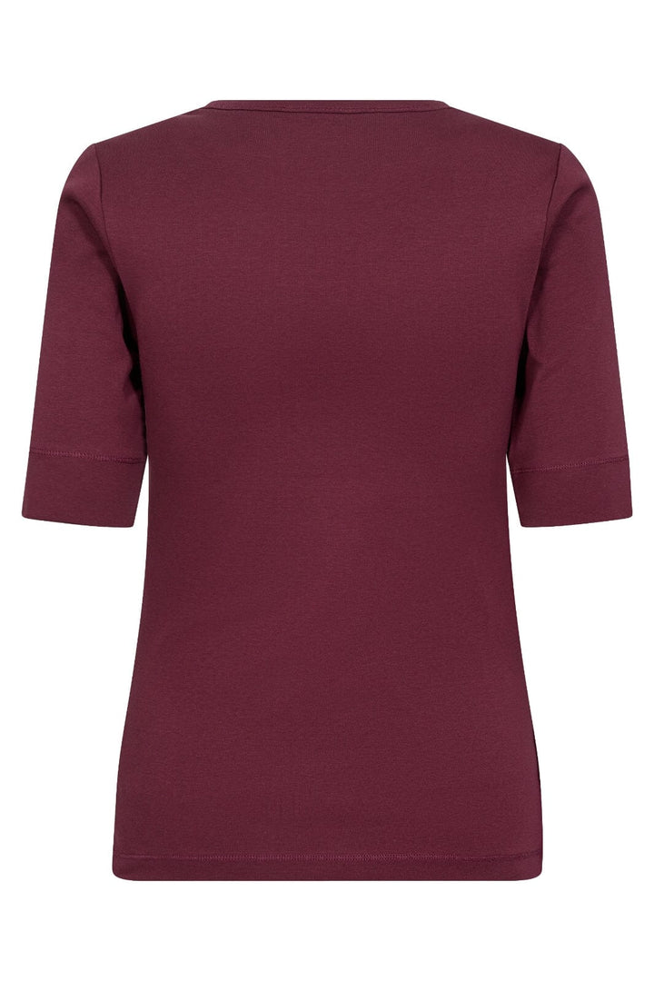 Co´Couture - Grannycc Ss Tee 33016 - 186 - Burgundy