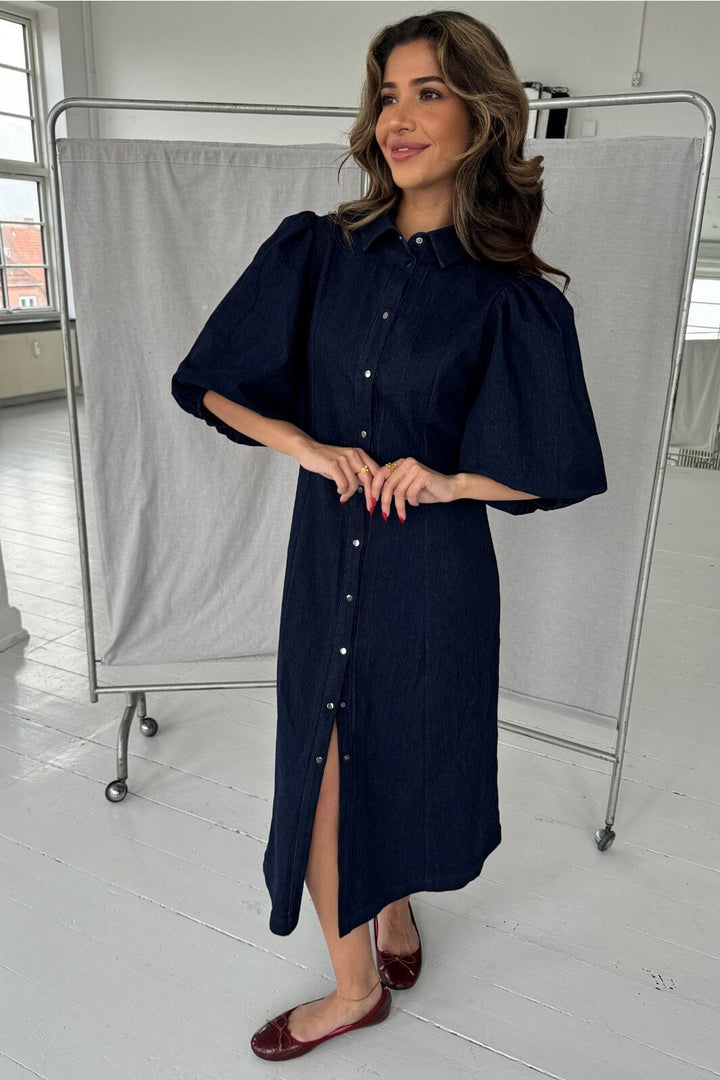 Continue - Martilda Dress Long 14766 - 204 - Denim