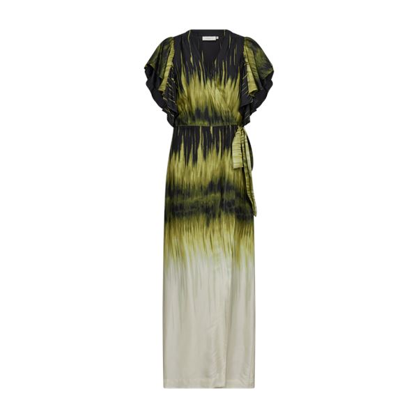 Copenhagen Muse - Cmsabina-Dress - Black w. Daiquiri Green Kjoler 