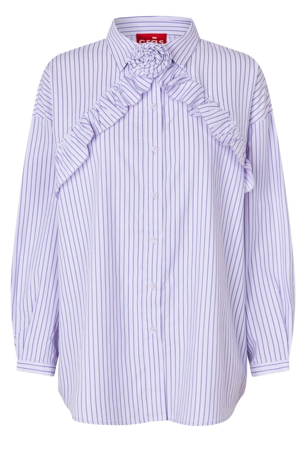 Cras - Blooming Shirt - 8071 8071 Purple Stripe Skjorter 