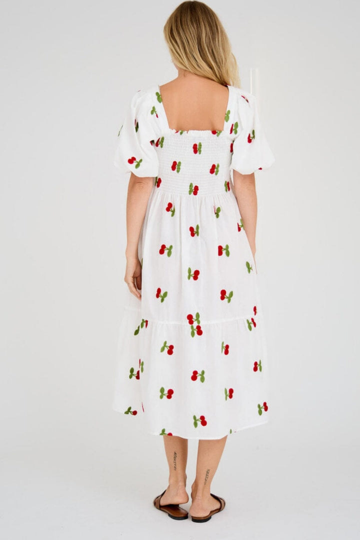 A-View - Cheri Fruit Dress - 198 White/Red