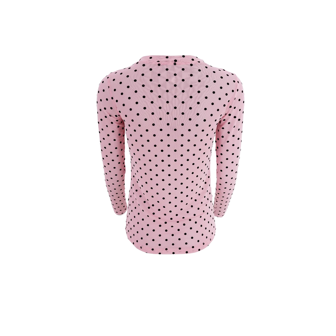 Forudbestilling - Black Colour - Bcjennie Dotted Mesh Blouse - Rose Bluser 