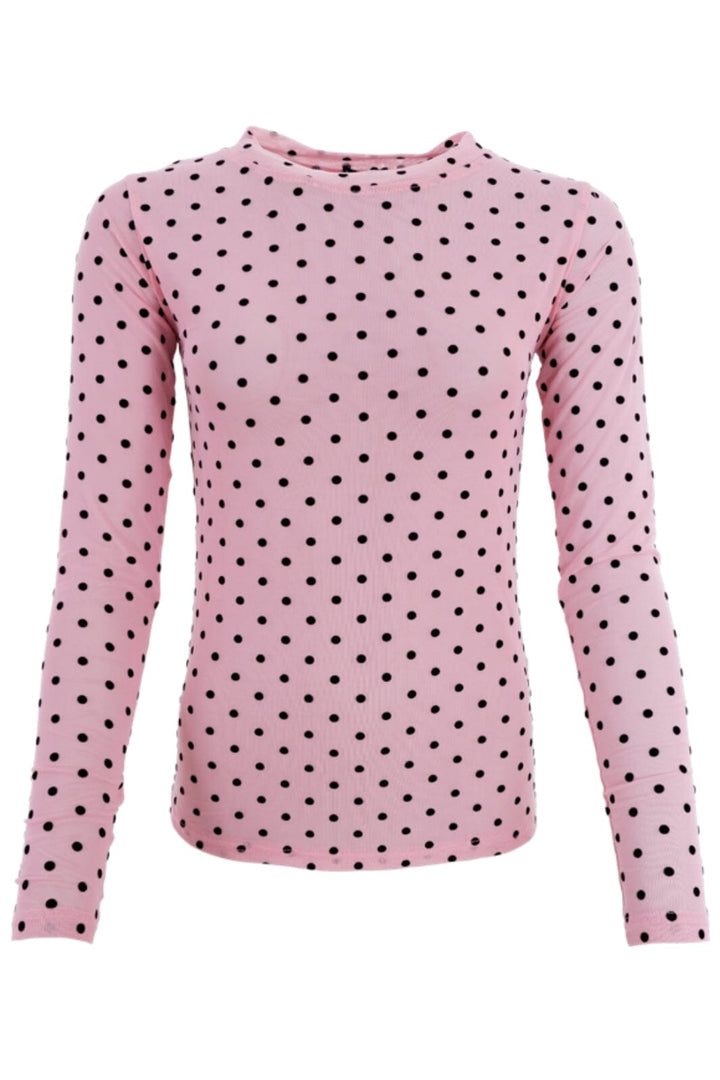 Forudbestilling - Black Colour - Bcjennie Dotted Mesh Blouse - Rose Bluser 