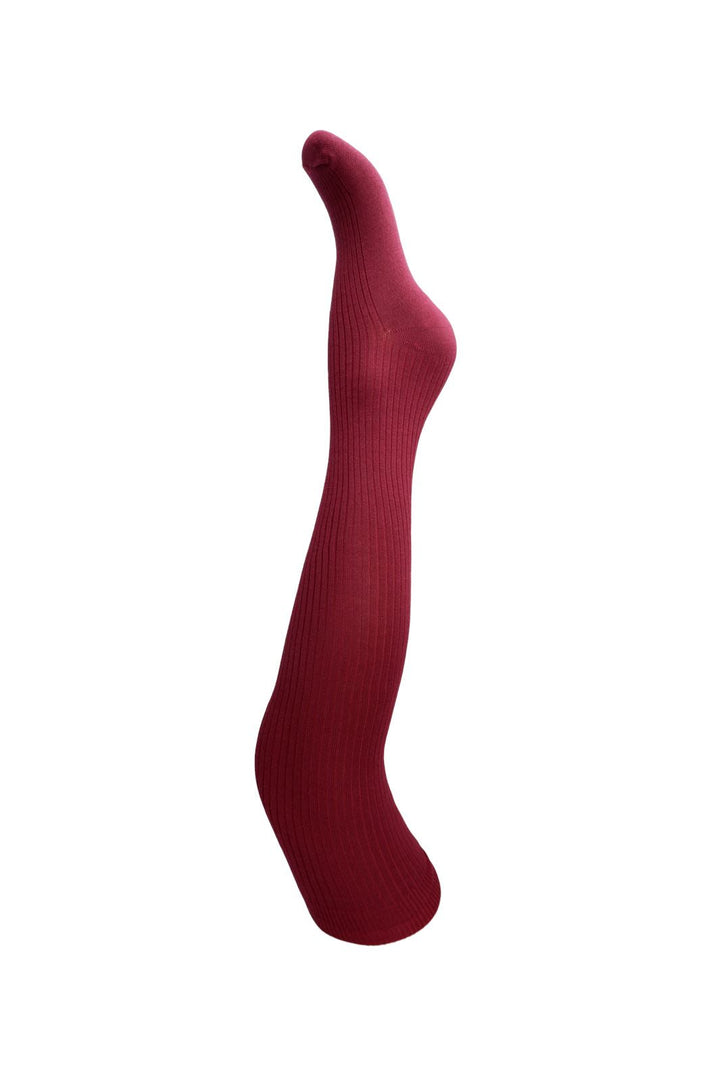 Black Colour - Bcmalika Kneehigh Rib Sock 4285 - Wine