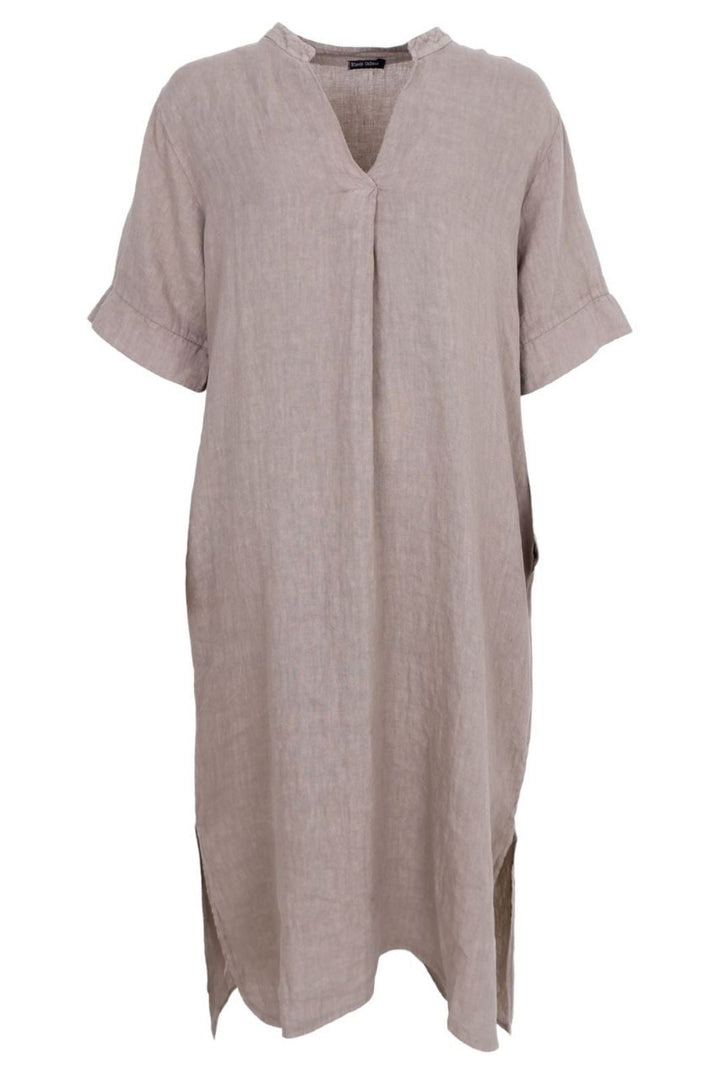 Forudbestilling - Black Colour - Bcmelina Long Linen Dress 40412 - Taupe Kjoler 