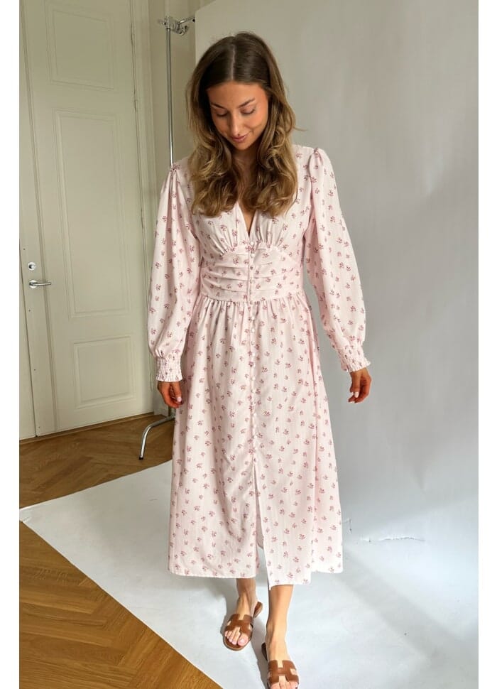 Forudbestilling - BYIC - Adelic Long Dress - pink Pink Kjoler 