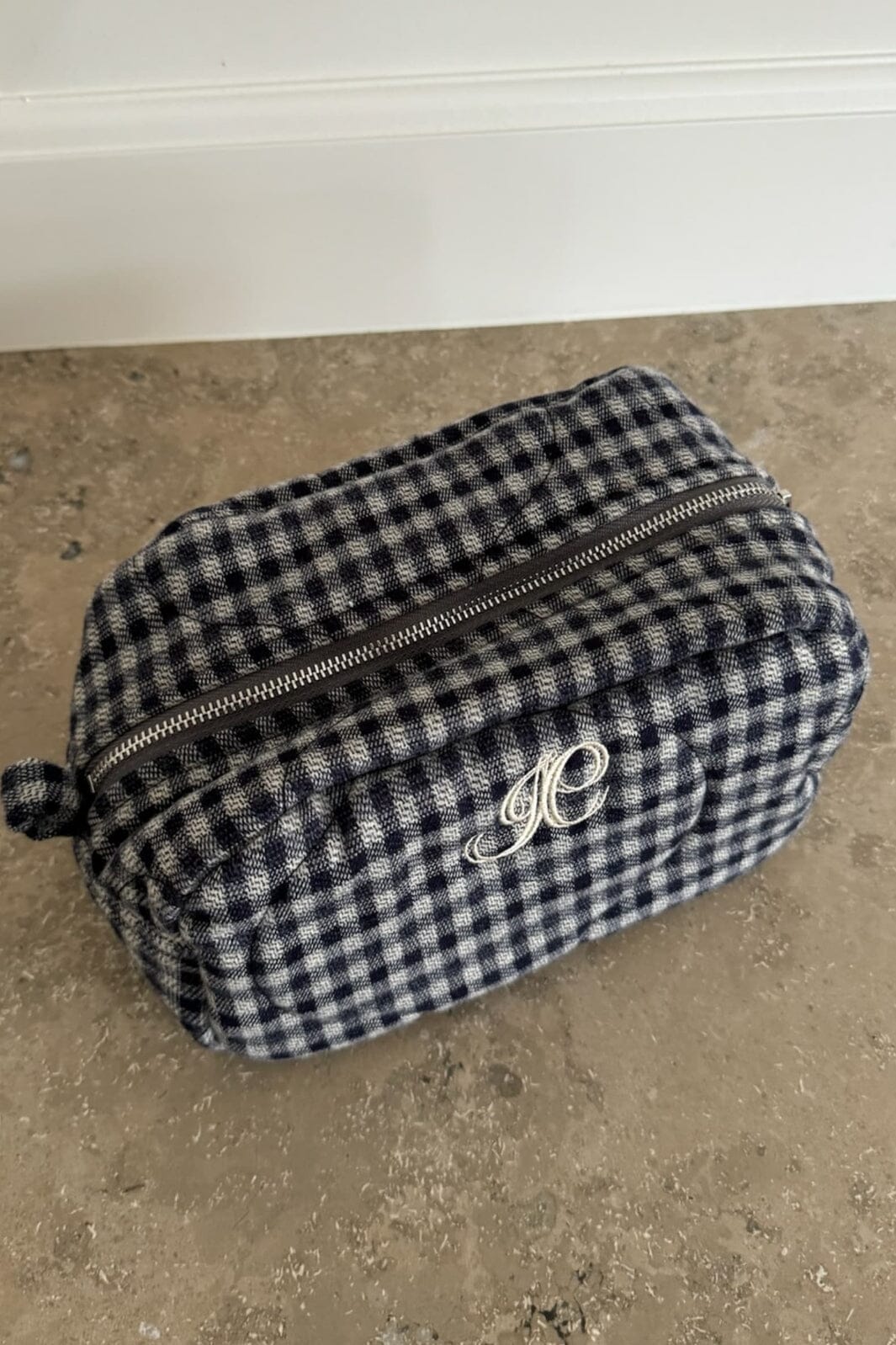 BYIC - Emilieic Mini Cosmetic Bag A23769 - Navyc - Navy Checks