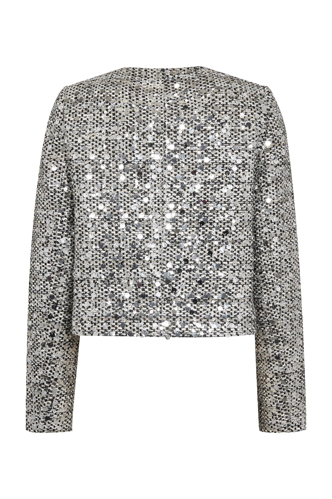 Forudbestilling - Co´couture - Bouclecc Sequin Cocktailjacket 30257 - 40096 Whiteblack Jakker 