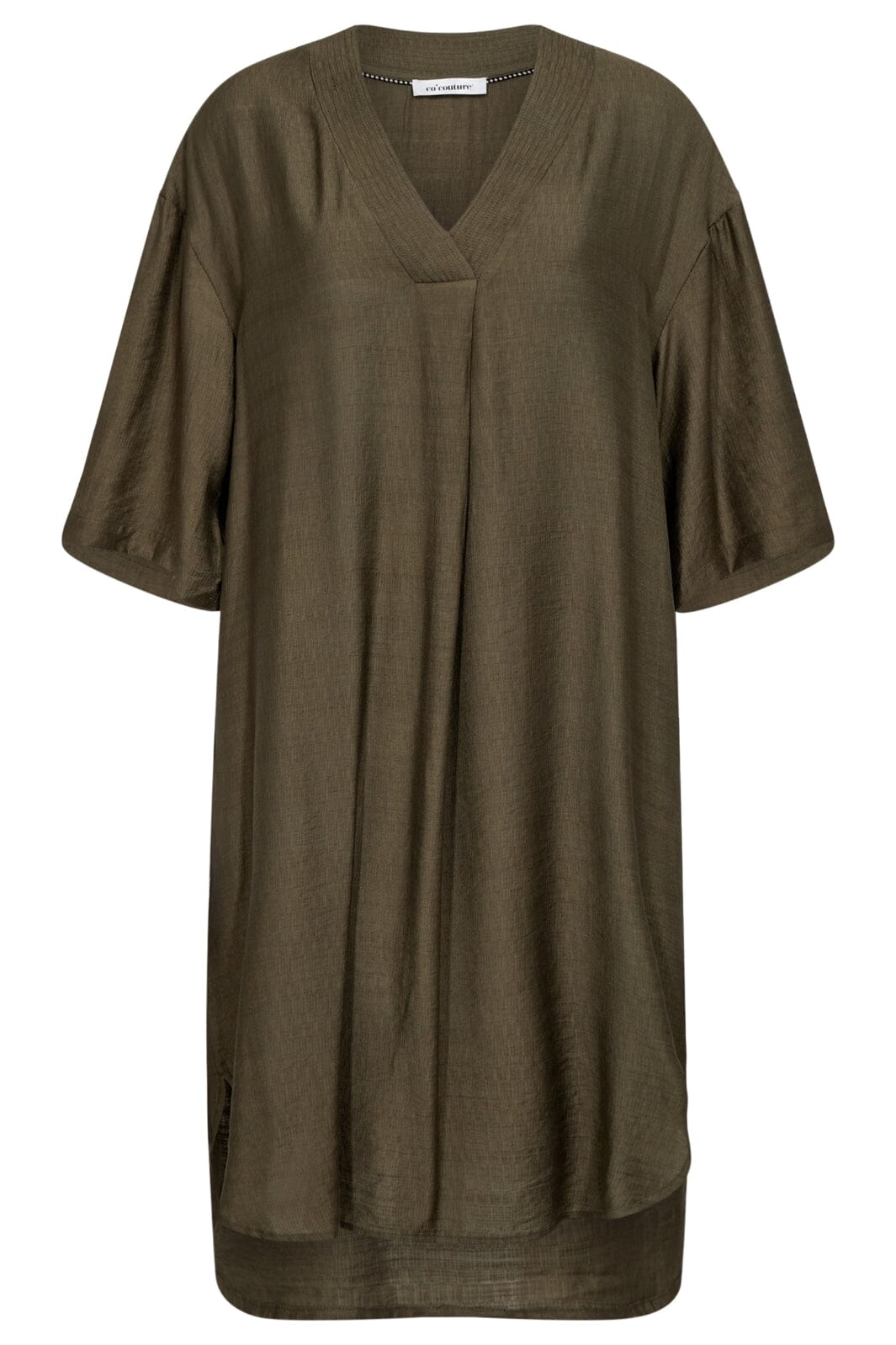 Forudbestilling - Co´Couture - Caryncc Pleat Tunic Dress 36432 - 7555 - Army