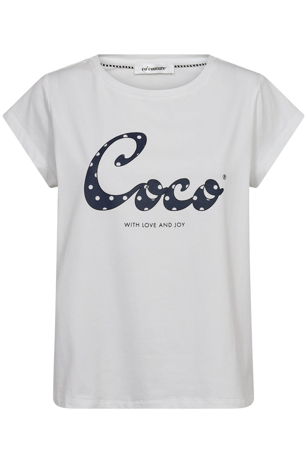 Forudbestilling - Co´couture - Dotcc Coco Tee 33127 - 40120 Whitenavy T-shirts 