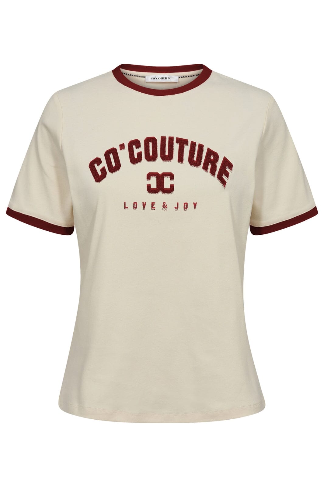 Forudbestilling - Co´Couture - Edgecc Tee 33014 - 186 - Burgundy T-shirts 