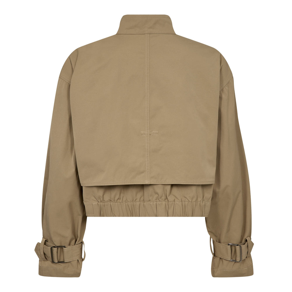 Forudbestilling - Co´couture - Franciscc Crop Trench Jacket 30271 - 16 Khaki Jakker 