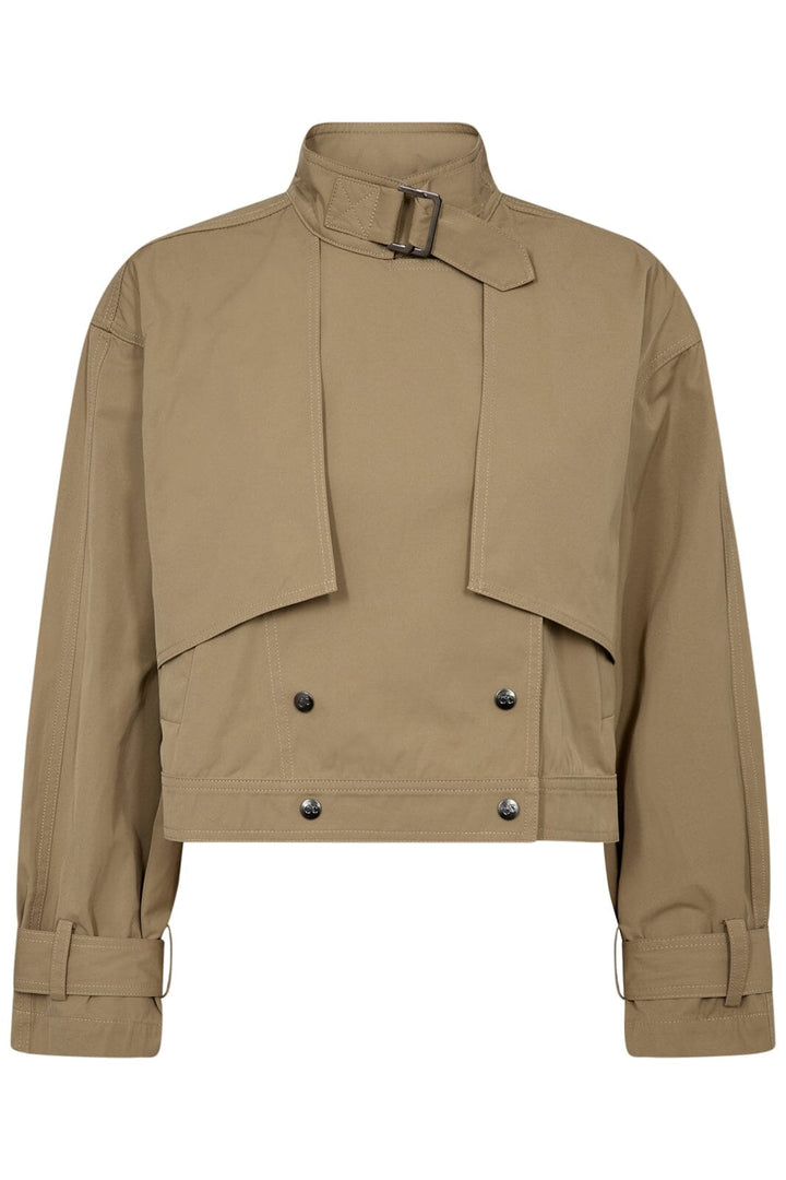 Forudbestilling - Co´couture - Franciscc Crop Trench Jacket 30271 - 16 Khaki Jakker 