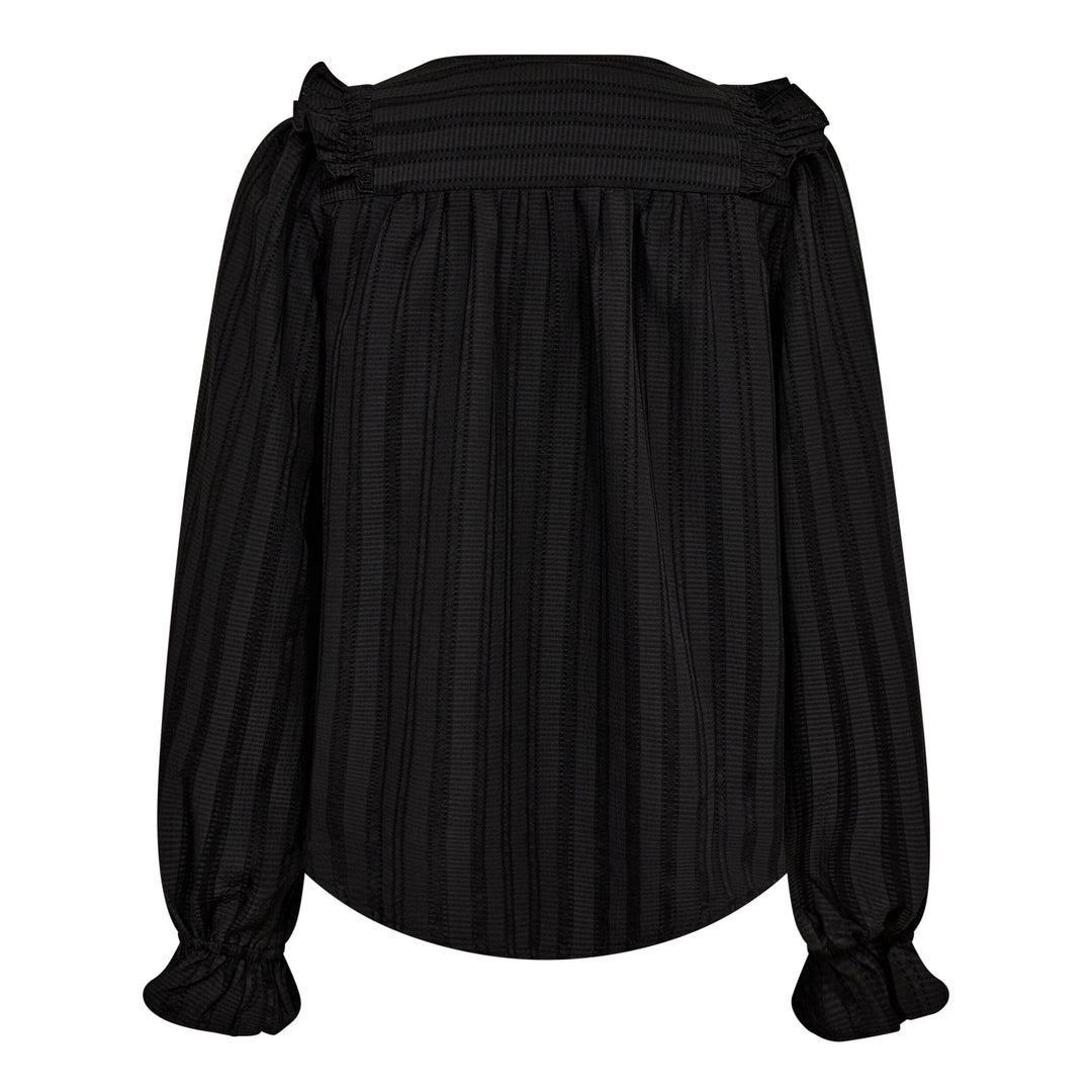 Forudbestilling - Co´couture - Lulucc Smock Blouse 35712 - 96 Black Skjorter 