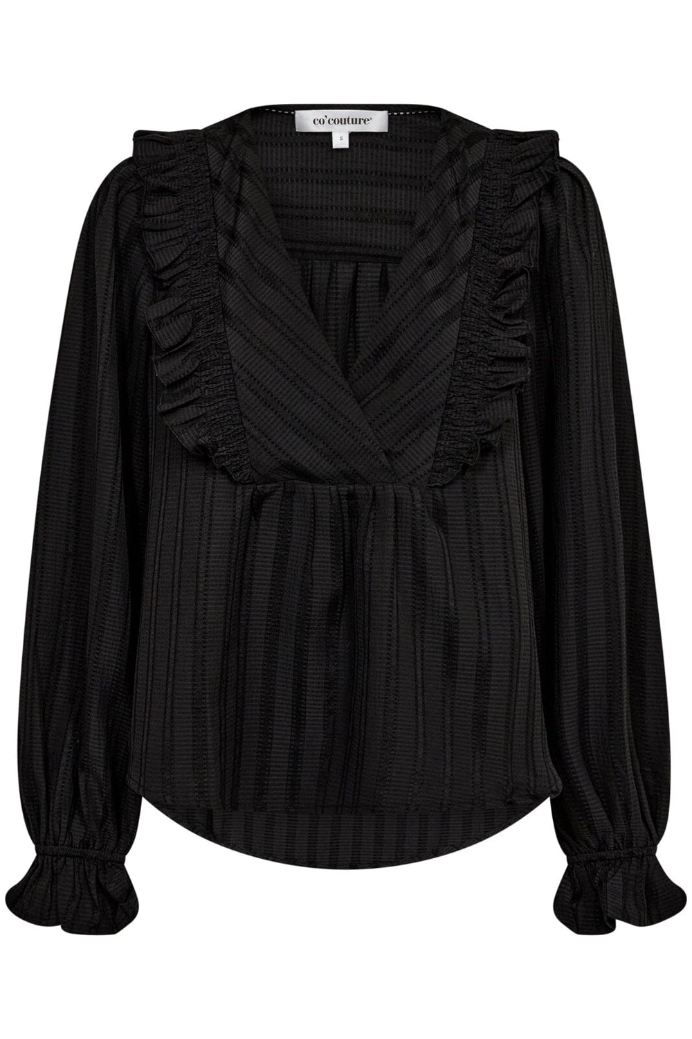 Forudbestilling - Co´couture - Lulucc Smock Blouse 35712 - 96 Black Skjorter 