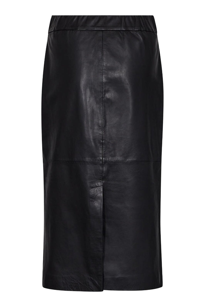 Forudbestilling - Co´couture - Phoebecc Leather Pencil Skirt 34166 - 96 Black Nederdele 