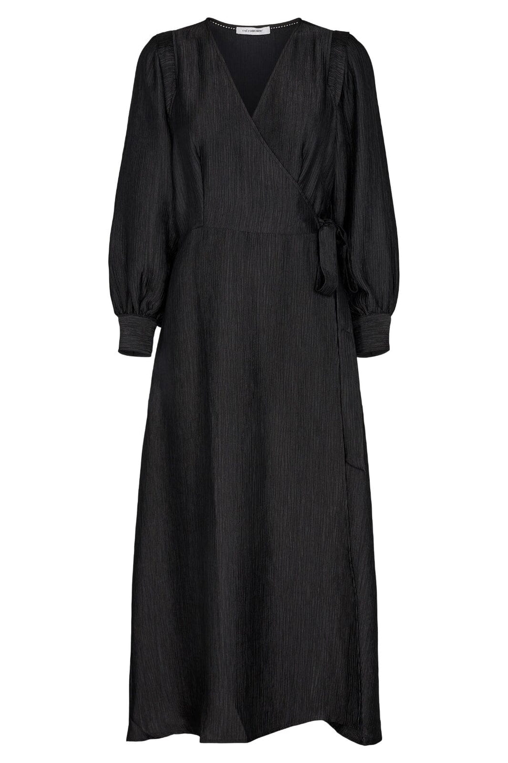 Forudbestilling - Co´couture - Ronda Wrap Dress - Black (Februar) Kjoler 