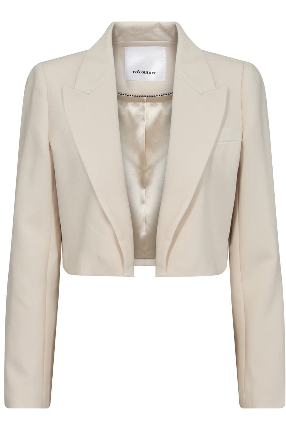 Forudbestilling - Co´couture - Volacc Crop Blazer - 199 Bone (Maj) Blazere 