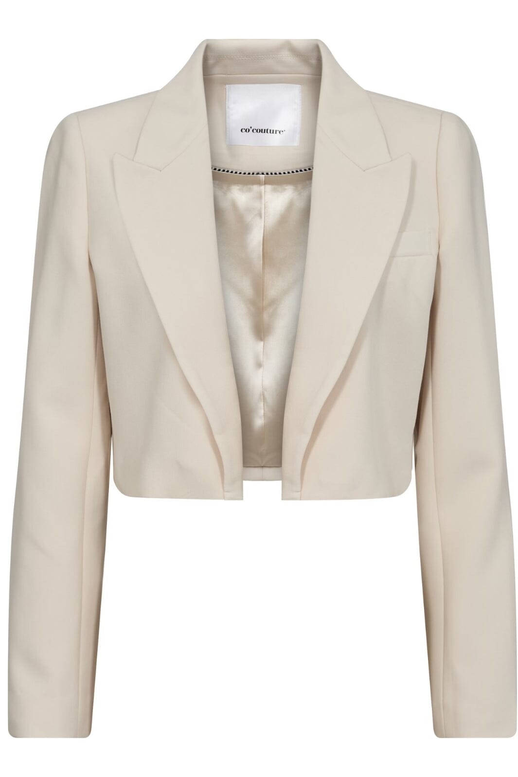 Forudbestilling - Co´couture - Volacc Crop Blazer - 199 Bone (Maj) Blazere 