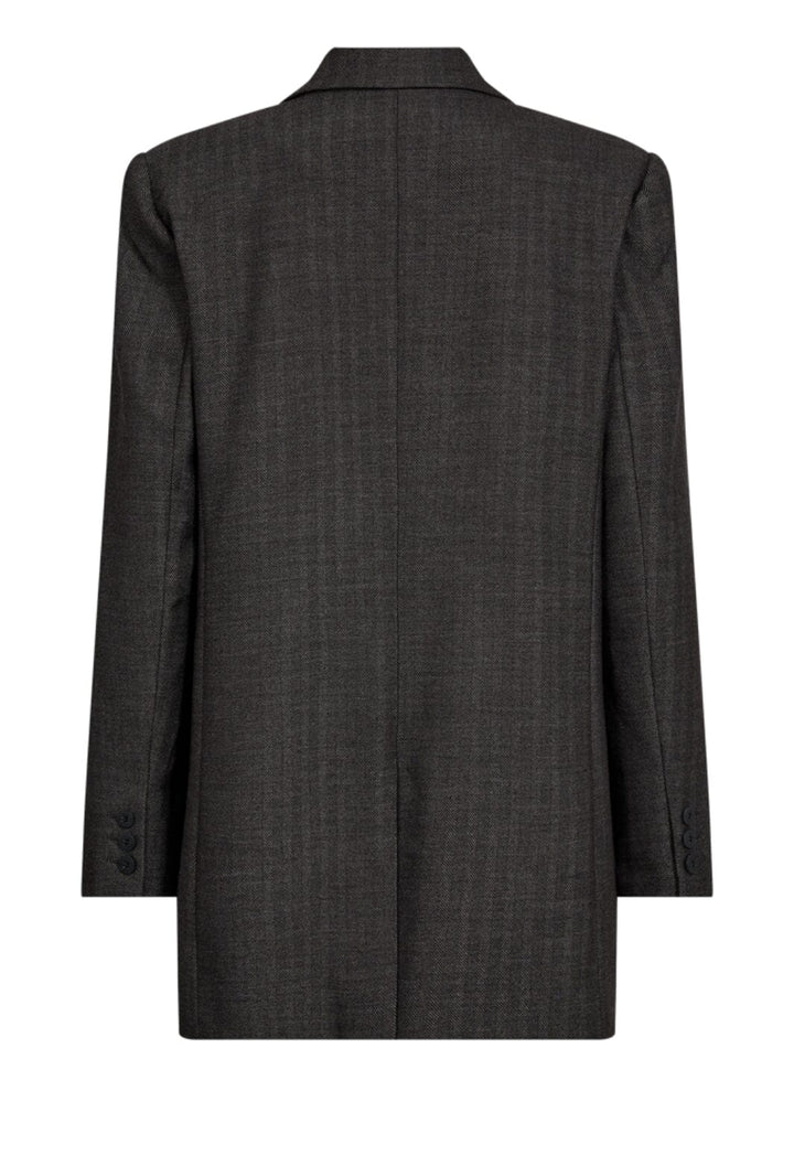 Forudbestilling - Copenhagen Muse - Cmtailor-Blazer 204933 - Black w. Medium Grey Mel. Blazere 