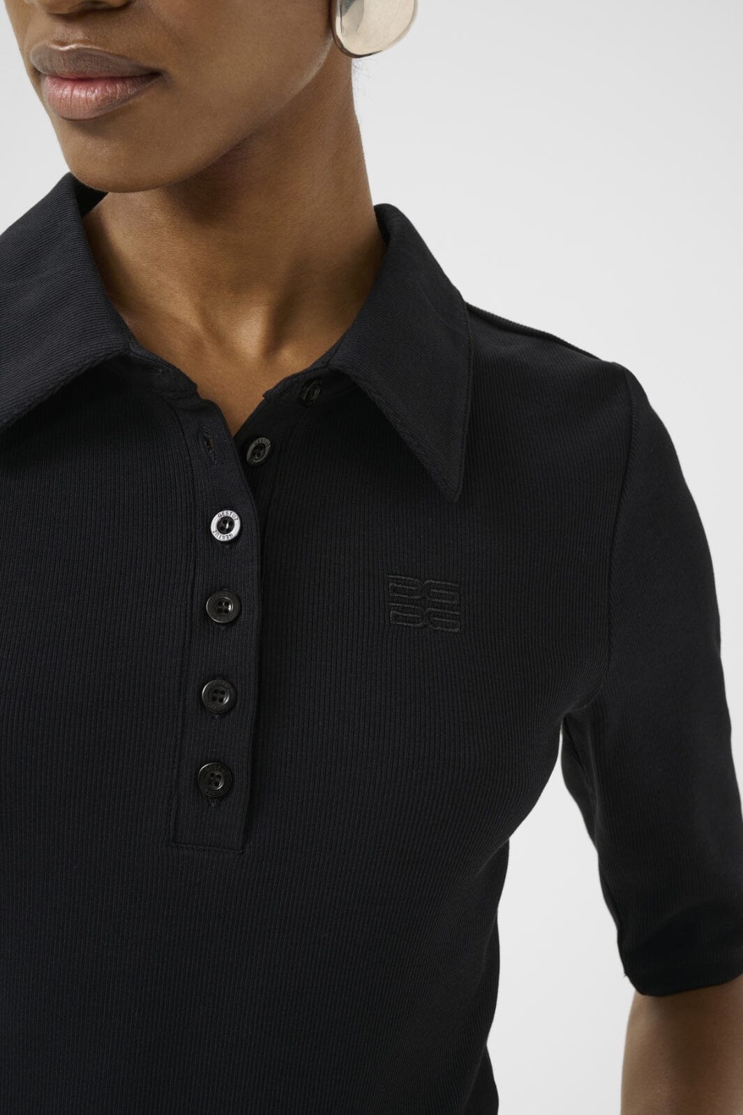 Gestuz - Gzdrew Polo Top 10910593 - 100017 Black