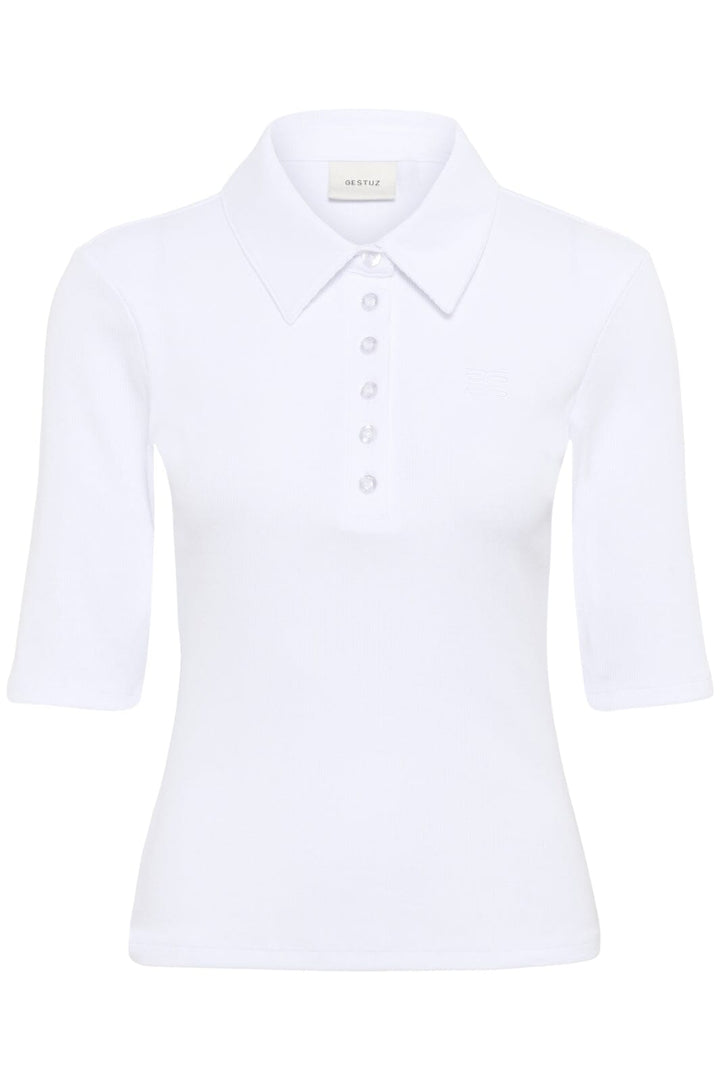 Gestuz - Gzdrew Polo Top 10910593 - 110601 Bright White