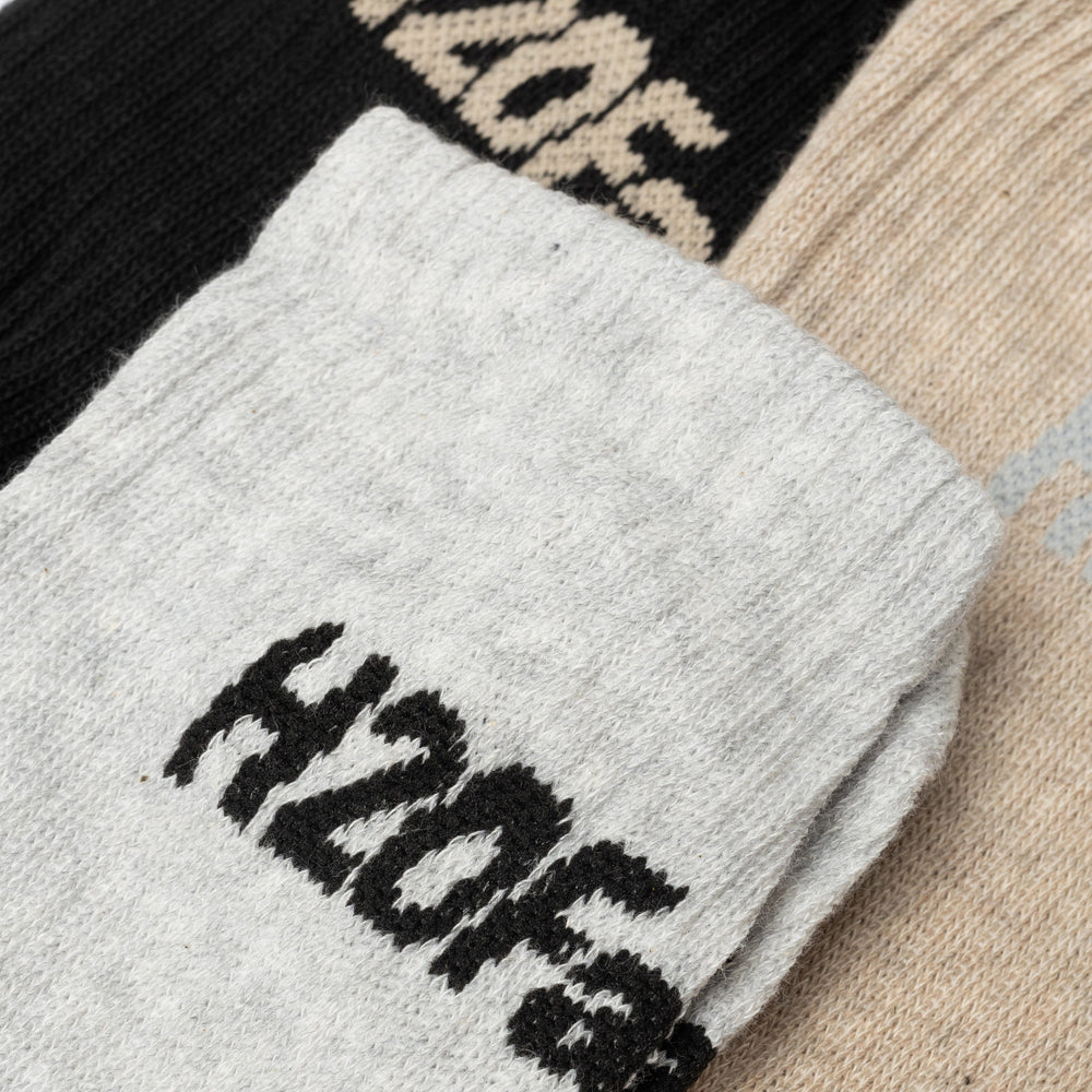 Forudbestilling - H2O Fagerholt - Suck Socks 3-Pack - 8935 Black/Beige/Grey Accessories 