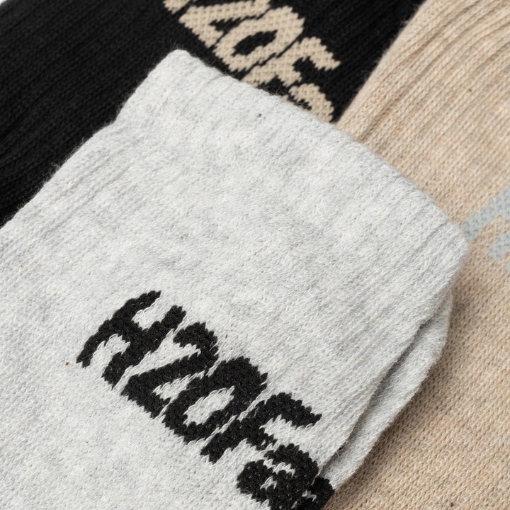 Forudbestilling - H2O Fagerholt - Suck Socks 3-Pack - 8935 Black/Beige/Grey Accessories 