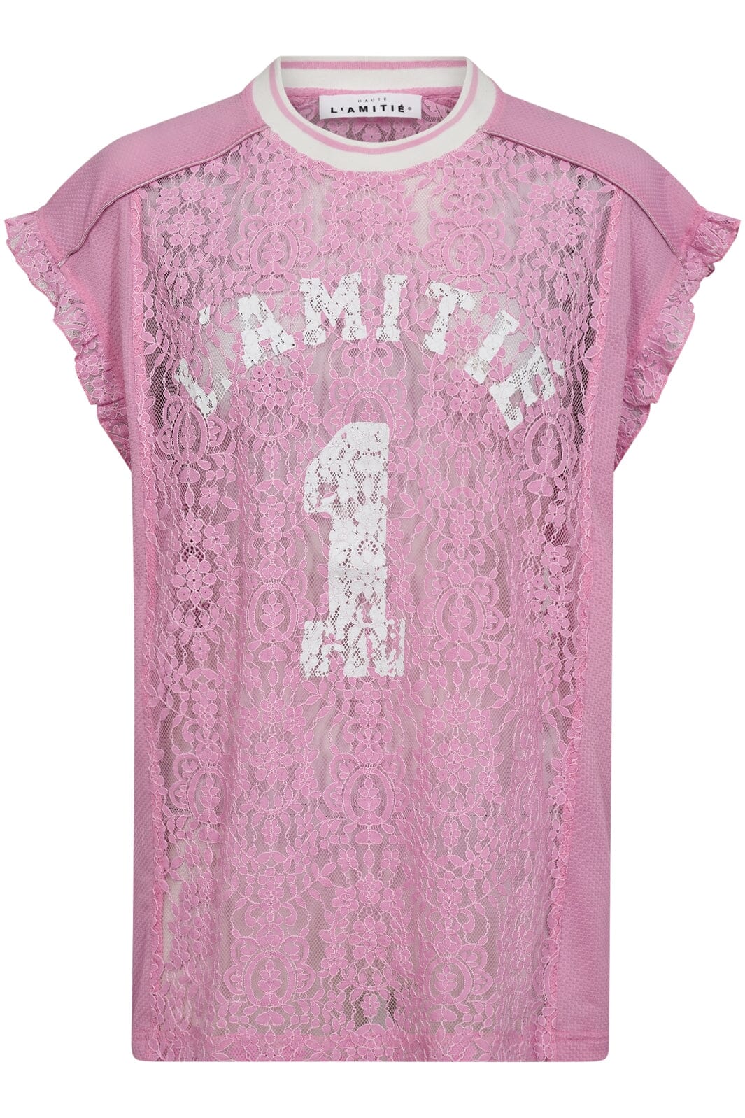 Haute L'Amitié - Football Lace Frill Top HL10124 - Candyfloss