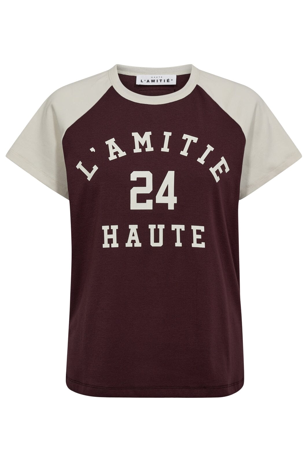 Haute L'Amitié - Neckline College Tee HL10109 - Amarone