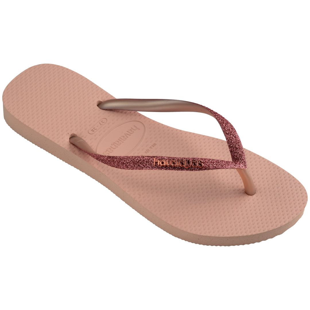 Forudbestilling - Havaianas - Slim Glitter II - Pink/Pink Badesandaler 