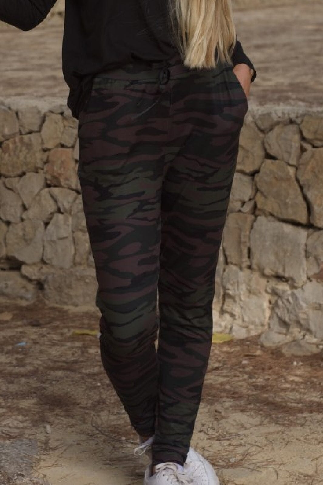 Forudbestilling - Liberte - Alma-Pants (Fleece) - Dusty Camo Dark Brown Bukser 