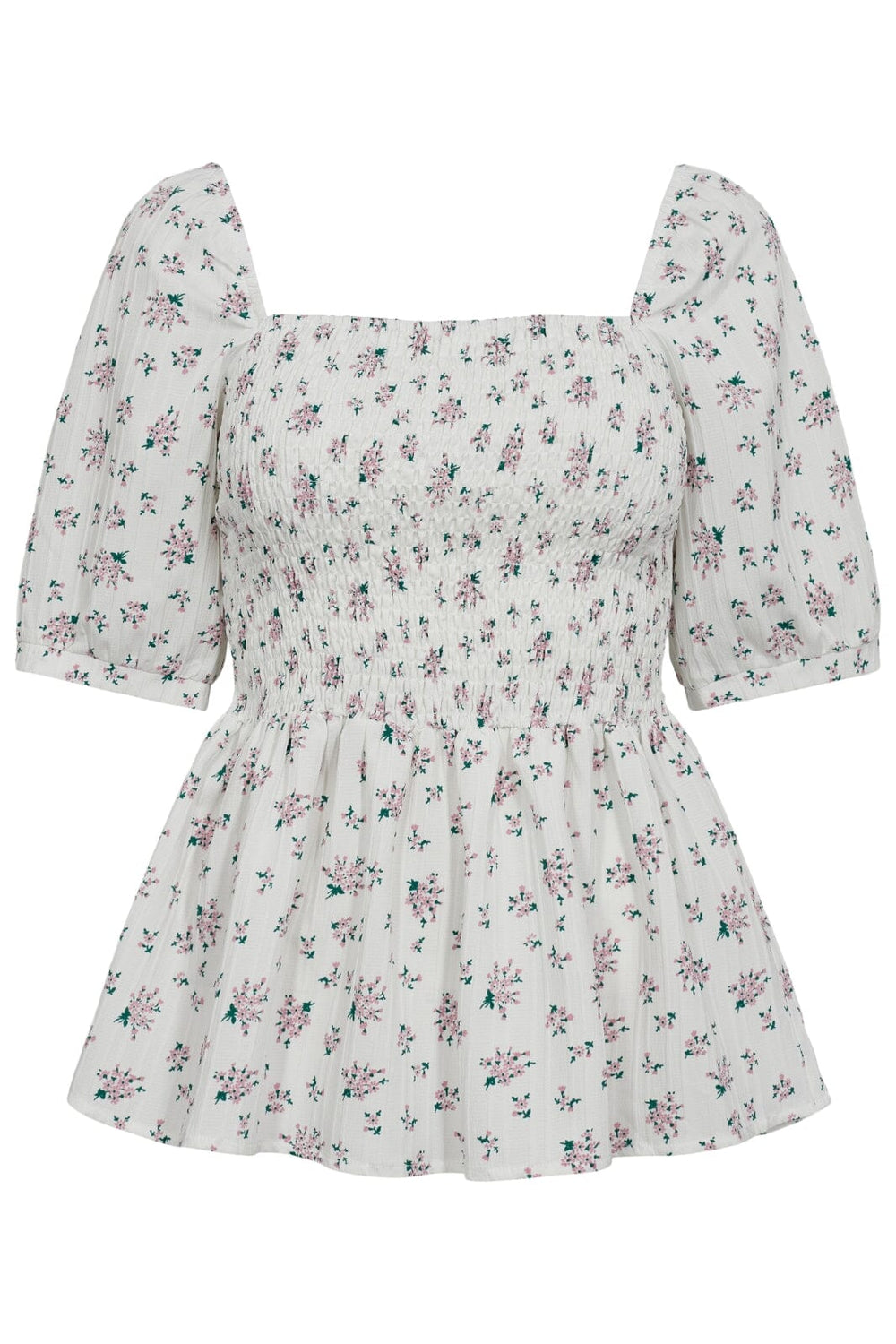 Forudbestilling - Liberte - Gro-Top - Creme Pink Flower Bluser 