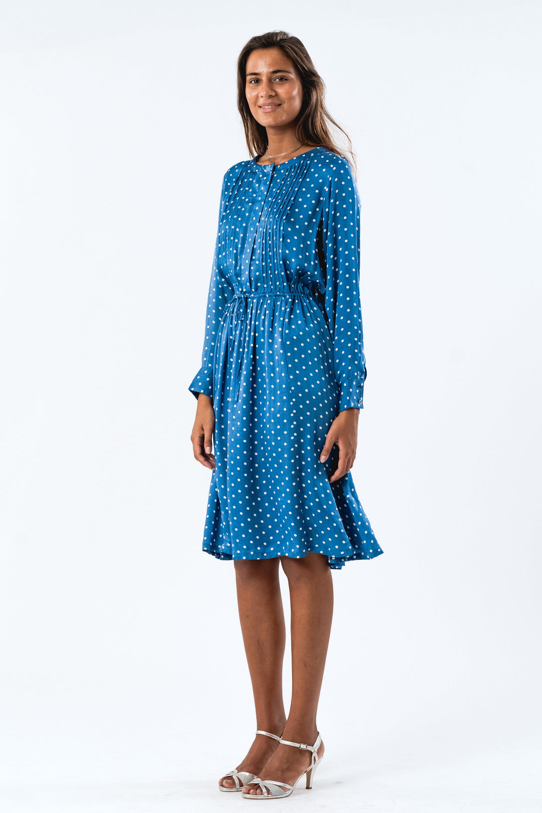 Forudbestilling - Lollys Laundry - Fionall Midi Dress Ls - 76 Dot Print Kjoler 