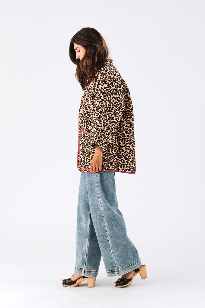 Forudbestilling - Lollys Laundry - Lulull Jacket 3/4 - 72 Leopard Print Jakker 