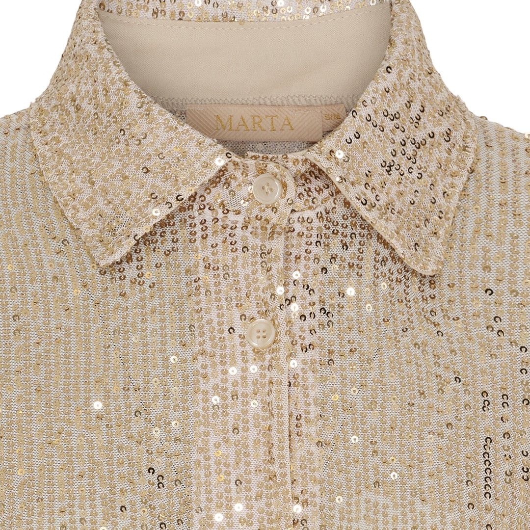 Forudbestilling - Marta Du Chateau - Mdcbertille Shirt 6624 - Champagne Skjorter 