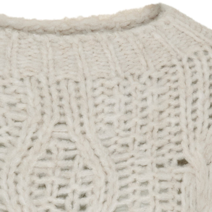 Forudbestilling - Marta Du Chateau - Mdccolette Knit 23538 - Crema0060 Strikbluser 