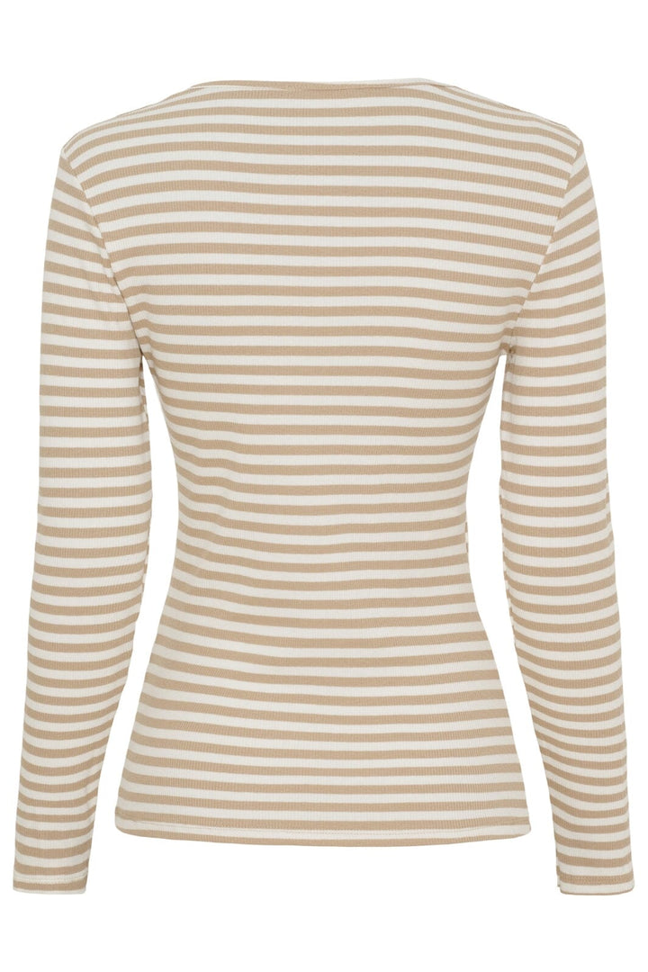 Marta Du Chateau - Mdcjosiane Ls Tee 49066 - Beige/Greggio