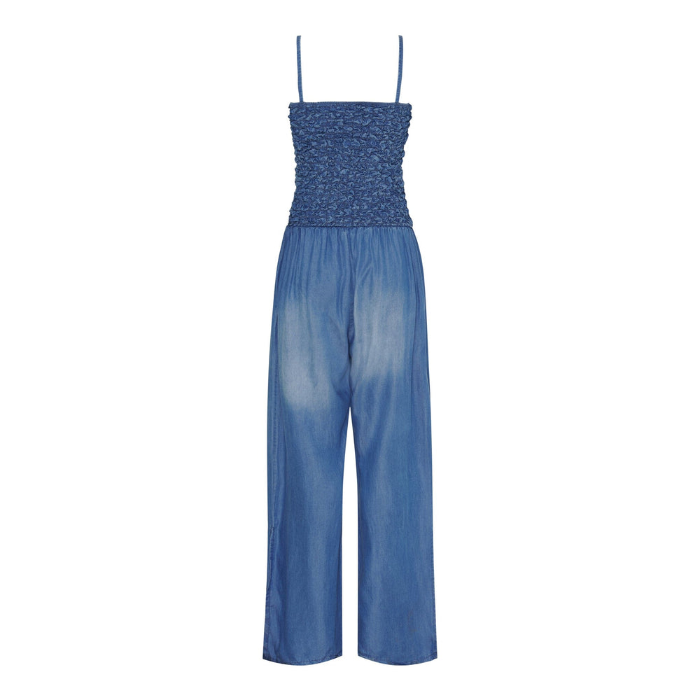 Forudbestilling - Marta Du Chateau - Mdcsaga Jumpsuit - Medium Blue Buksedragter 