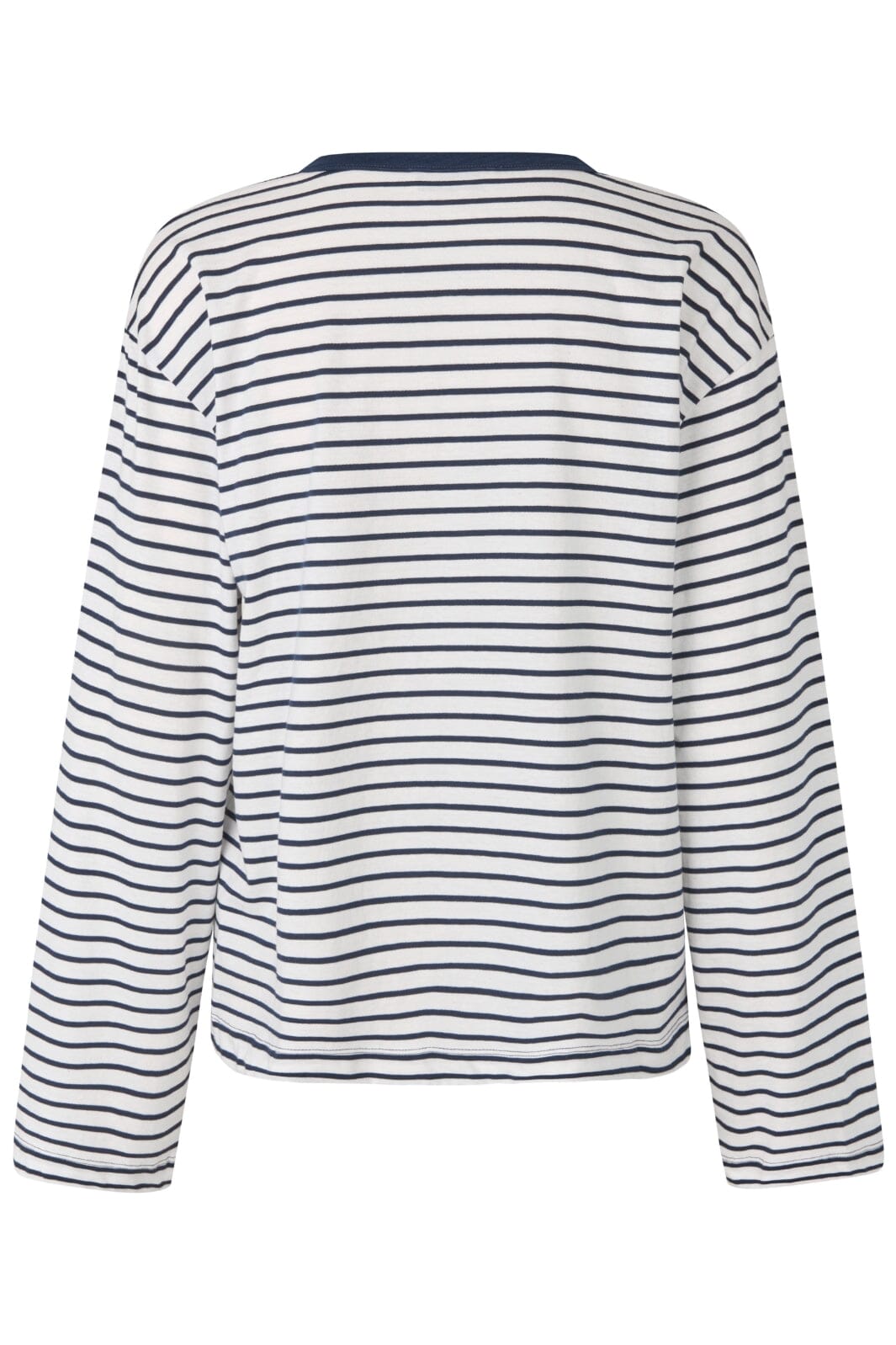 Modström - Hellenmd Ls Stripe T-Shirt 57552 - 13615 - Navy Sky-Soft White Stripe