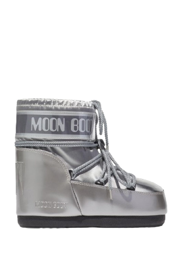 Forudbestilling - Moon Boot - Icon Low Glance Silver Satin - 002 Silver Støvler 