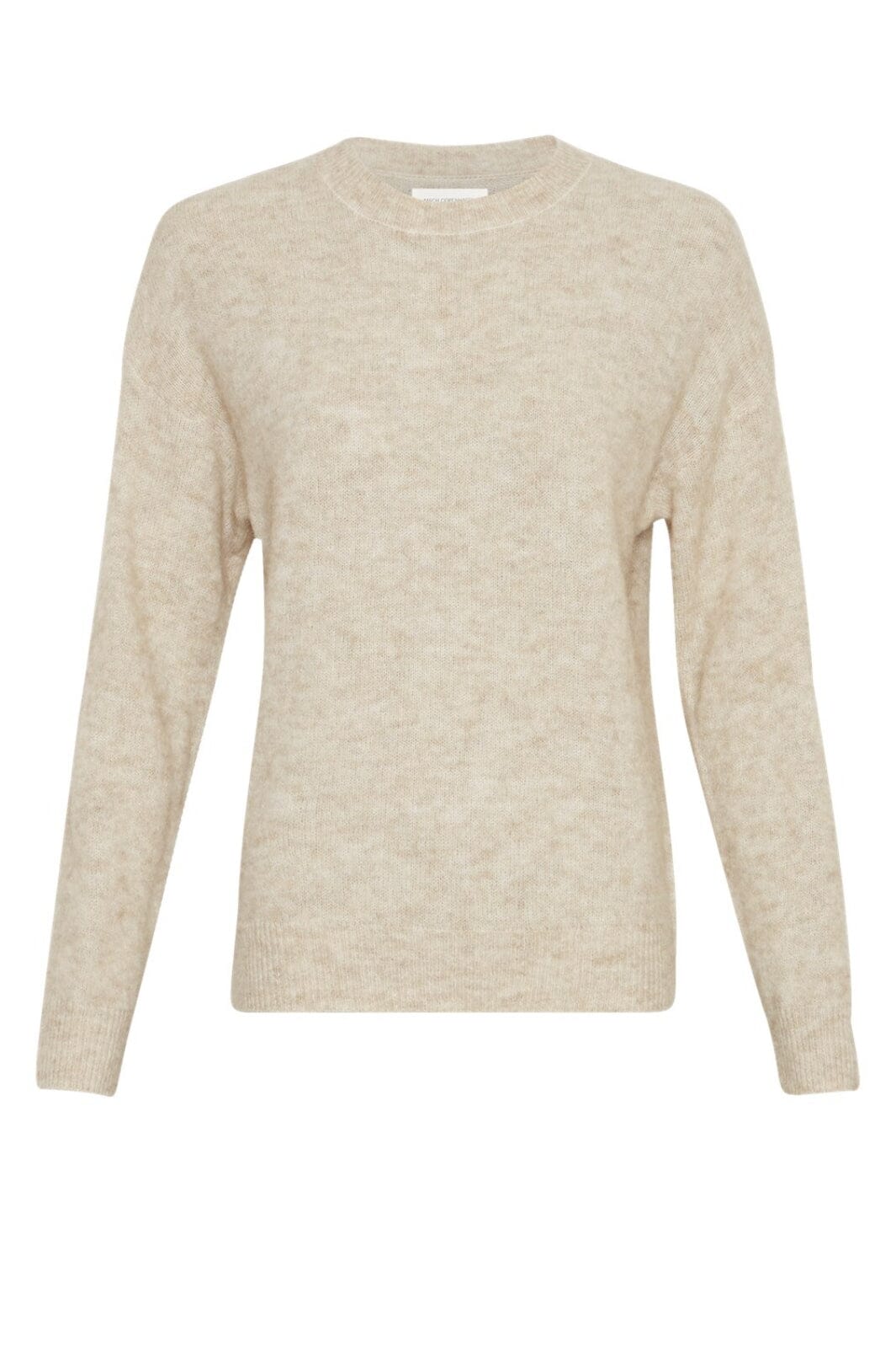 Forudbestilling - Moss Copenhagen - Mschfestina Hope Pullover - Oatmeal Melange Strikbluser 