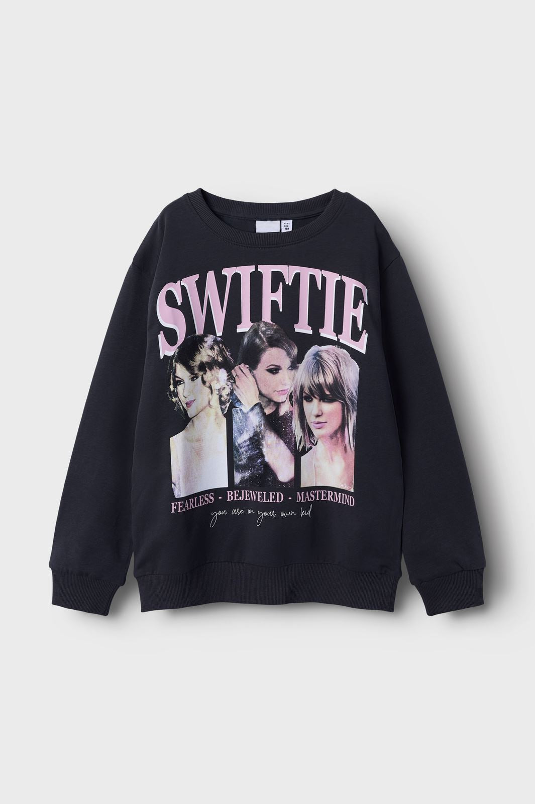 Forudbestilling - Name It - Nkffera Tswift Nreg Sweat Sky - 4846217 Asphalt